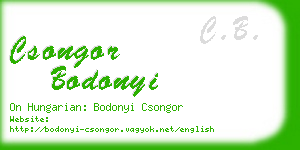 csongor bodonyi business card